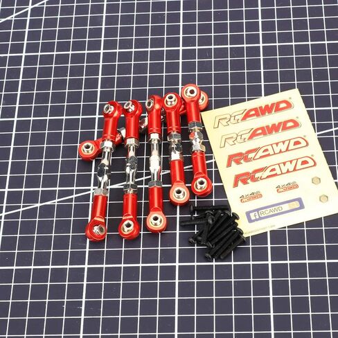 RCAWD Turnbuckles for Big Rock V3 3S & Typhon V3 3S & Typhon V3 MEGA 550 Linkages Upgrades, Tie Rods Set Toe Link for ARRMA 1/10 1/8 Parts #ARA330766 in Saudi Arabia