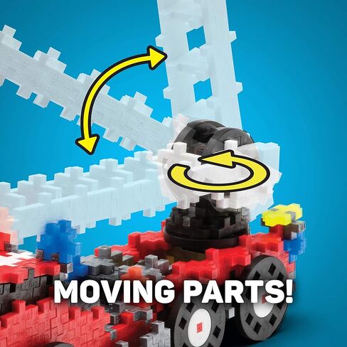 بلس - انطلق! شاحنة رجال الإطفاء - 360 قطعة - نموذج سيارة بناء ساذع/لعبة بخار، مكعبات لغز صغيرة متشابكة للأطفال in Kuwait