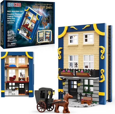 EDUCIRO Toys Building Blocks Set with Sherlock Holmes Book City, Great Gift Building Toys for Girls and Boys Age 8-14, Compatible with Lego Sets(680 Pieces) in Saudi Arabia