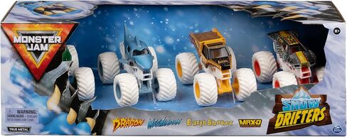 MONSTER JAM - Pack of 4 1:64 Die Cast Vehicles - 4 Authentic Monster Trucks Official Show Monster Jam Vehicles to Collect Scale 1:64 - Children's Toy 3 Years and Above in Saudi Arabia