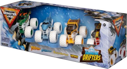 MONSTER JAM - Pack of 4 1:64 Die Cast Vehicles - 4 Authentic Monster Trucks Official Show Monster Jam Vehicles to Collect Scale 1:64 - Children's Toy 3 Years and Above in Saudi Arabia