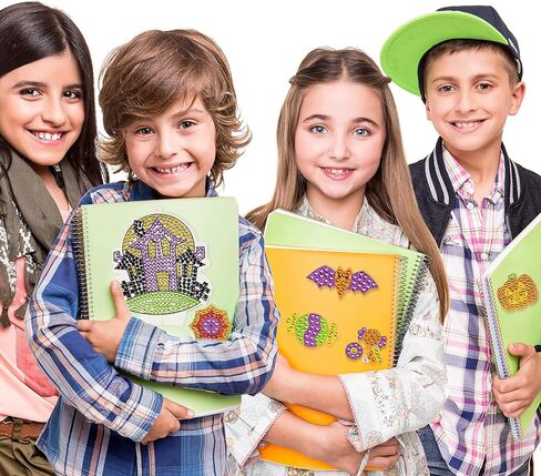 كليفر كيتس مجموعة الرسم الماسي بتصميم احجار كريمة كبيرة للهالوين، اصنع ملصقات سحرية خاصة بك واشعة الشمس، فن ماسي للاطفال، لوازم فن الطلاء التي تصنعها بنفسك، هدية حرفية للبنات in Kuwait