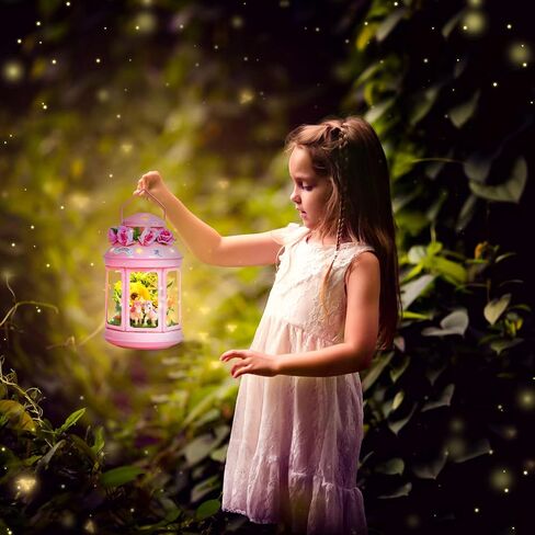 جي سي اصنع مصباح ليلي يونيكورن الخاص بك للفنون والحرف اليدوية، مصباح معدني محمول باللون الزهري لتزيين غرفة الحديقة، هدية عيد ميلاد، مجموعة العاب يونيكورن للاعمار من 4 5 6 7 8-10 سنوات in Kuwait