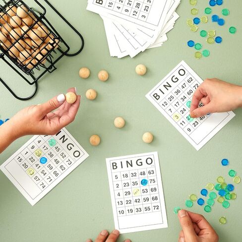 Juvale 180 Sheets Reusable Paper Bingo Cards Bulk for Adults, Disposable Number Game Set for Large Groups (4x6 in) in Saudi Arabia
