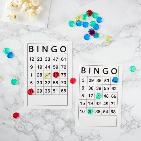 Juvale 180 Sheets Reusable Paper Bingo Cards Bulk for Adults, Disposable Number Game Set for Large Groups (4x6 in) in Saudi Arabia