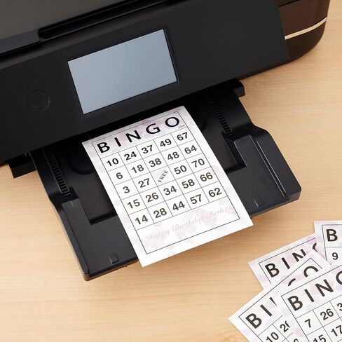Juvale 180 Sheets Reusable Paper Bingo Cards Bulk for Adults, Disposable Number Game Set for Large Groups (4x6 in) in Saudi Arabia
