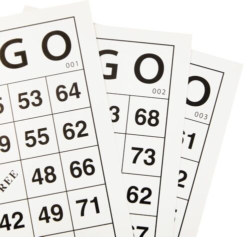 Juvale 180 Sheets Reusable Paper Bingo Cards Bulk for Adults, Disposable Number Game Set for Large Groups (4x6 in) in Saudi Arabia