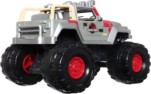ماتش بوكس شاحنة دومينيون جيب رانجلر بمقياس 124 بعجلات كبيرة من جوراسيك وورلد، هدية لعبة وسيارة قابلة للتجميع لمحبي الديناصورات in Kuwait