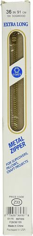 Coats & Clark Inc. Coats & Clark F2836-155 Extra Long Metal Zipper 36-Inch, 36", Dogwood in Saudi Arabia