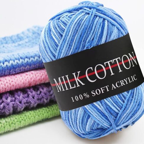 مجموعة غزل الأكريليك 250 جم (5 × 50 جم) مجموعة غزل الحياكة غزل كبير بونبون غزل ألوان متنوعة 100% أكريليك كروشيه حزمة الحياكة مجموعة متنوعة من الألوان مجموعة غزل الأكريليك باللون الأزرق in Kuwait