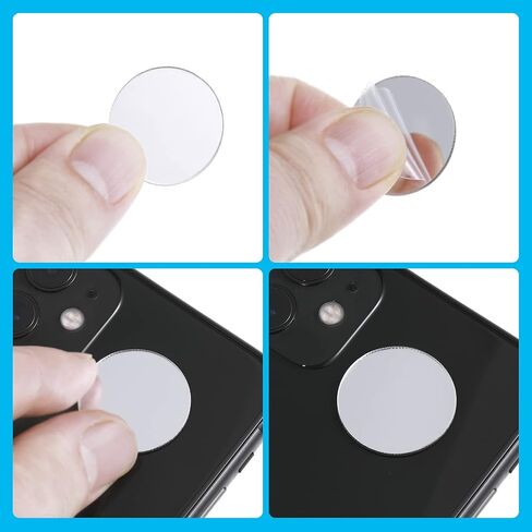 100 Pieces Mini Size Round Mirror Small Round Mirror Adhesive Mirror Round Craft Mirror Tiles for Crafts and DIY Projects Supplies, 1 Inch, 2 Inch, 3 Inch (Silver） in Saudi Arabia