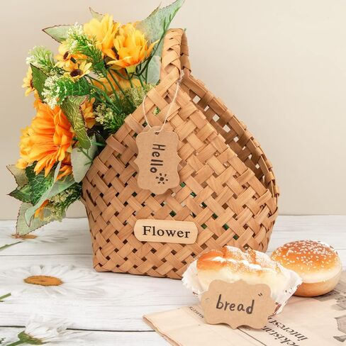 SallyFashion 150PCS Brown Paper Kraft Gift Tags with String, for Gift Wrapping, Price, Cookies, Cupcake Tags in Saudi Arabia
