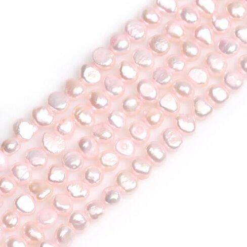 JOE FOREMAN Freshwater Cultured Pearl Beads for Jewelry Making Gemstone Semi Precious 7-8mm Freeform Green 15" Dyed Color in Kuwait