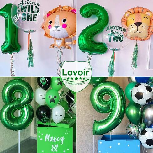 Lovoir 40 Inch Black Number Balloon 10 Large Size Jumbo Digit Mylar Foil Helium Black Balloons for 10th Birthday Party Celebration Decorations Graduations Anniversary Supplies Excellent Quality in Kuwait