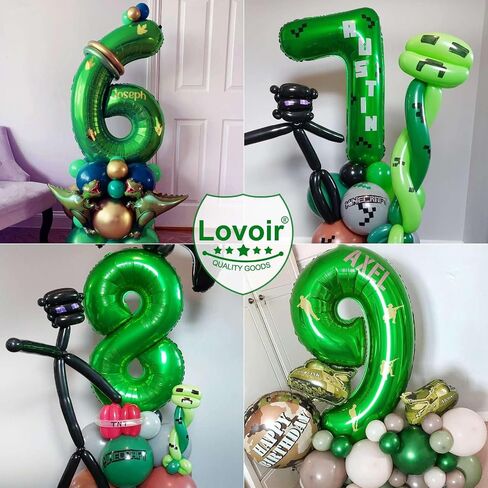 Lovoir 40 Inch Black Number Balloon 10 Large Size Jumbo Digit Mylar Foil Helium Black Balloons for 10th Birthday Party Celebration Decorations Graduations Anniversary Supplies Excellent Quality in Kuwait