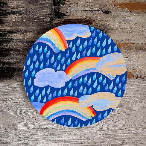 FUNSUEI 3 Pack 12 Inch Round Wooden Plaque, 3/4 Inch Thick Unfinished Wooden Circle Plaque, Natural Wooden Base for Craft Projects, Sign, Painting, Woodcarving in Saudi Arabia