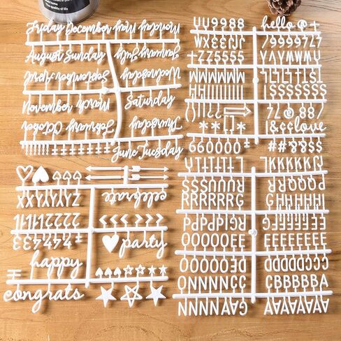 UPASCON 10"x10" LED Lights Felt Letter Boards with Pine Wood Frame,436 White Letters and Patterns,for Messages,Menus,Planning,Festival and Party in Saudi Arabia