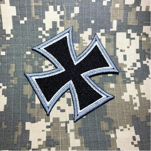 M0025T22 رقعة مطرزة بصليب الحديد الألماني من الحرب العالمية الأولى للزي الرسمي أو الكيمونو أو سترة الدراجة أو الحديد أو الخياطة in Kuwait