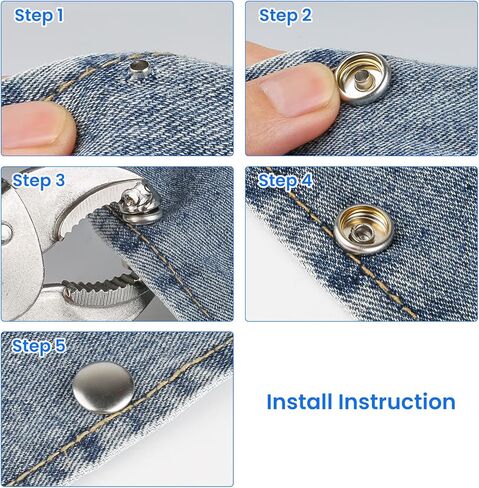 أداة تثبيت كبس شديدة التحمل من سوبنوم (3 قوالب قابلة للاستبدال)، مجموعة أدوات أزرار كبس قابلة للتعديل مع أداة تثبيت، تتضمن 10 مجموعات من أزرار كبس مقاس 15 مم لغطاء القارب، واستبدال أزرار الكبس المعدنية، وأغطية القوارب، والقماش، والقماش in Kuwait