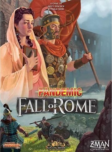 Pandemic Fall of Rome, Adults and Family,Cooperative Board Game | Ages 8+ | 1 to 5 Players | Average Playtime 45-60 Minutes | Made by Z-Man Games in Saudi Arabia