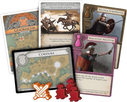 Pandemic Fall of Rome, Adults and Family,Cooperative Board Game | Ages 8+ | 1 to 5 Players | Average Playtime 45-60 Minutes | Made by Z-Man Games in Saudi Arabia