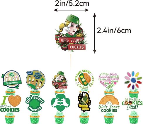 زينة حفلات اعياد الميلاد للفتيات الكشافة تتضمن لافتة عيد ميلاد سعيد وبالونات لاتكس واعواد علوية للكب كيك لتزيين حفلات اعياد الميلاد بطابع الكشافة in Kuwait