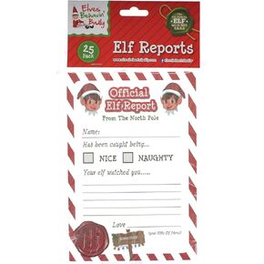 Elves Behavin' Badly Christmas Elf Corner Reports- Pack of 25 in Kuwait
