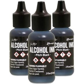 Tim Holtz - Alcohol Ink Pitch Black - 3 Pack Bundle in Saudi Arabia