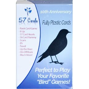 57 Cards Plastic Bird Cards 10th Anniversary Deck. Durable, Waterproof, & No Fraying. in Saudi Arabia