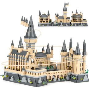Vziimo Magic Harry Castle Building Set, Creative Architecture Micro Building Blocks Kit, Collectible Harry Model Toys Gifts for Adults Kids 14+ (2680 Pieces)