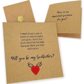 Will You Be My Godfather Proposal Card, Godfather Proposal Gift, Godfather Gifts from Godchild, Godfather Request Asking Card for Baptism