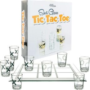 Fairly Odd Novelties Shot Glass Tic Tac Toe Fun Party Board Drinking Game for Two/Couples, Clear, One Size in Saudi Arabia