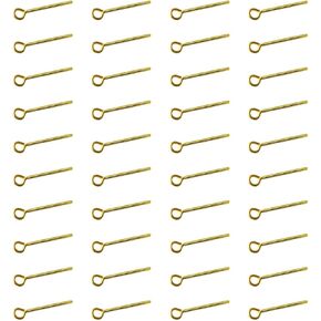 300 Pcs Open Eye Pins Wire Metal Needle Pins for Jewelry Making Finding DIY Necklace Pendant Earring Making Supplies Beading Bracelet Decorative Accessories (kc Gold, 20 mm)