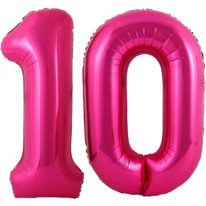 40 Inch Hot Pink 13 Number Balloons Giant Jumbo Huge 13 or 31 Foil Mylar Helium Number Digital Balloons Dark Pink Birthday Mylar Digital Balloons 13th 31st Birthday Anniversary Events Party