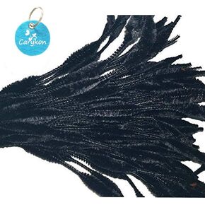 Caryko Fuzzy Bump Chenille Stems منظفات الأنابيب، عبوة من 100 قطعة (مزيج)