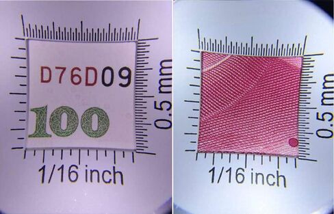 نظارات مكبرة بمقياس 10X 30X مع مسطرة إضاءة LED عدسة مكبرة معدنية لعملات النسيج وطوابع العملات خريطة المجوهرات وحقيبة يد in Kuwait