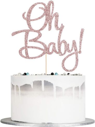 غلاف كعكة أوبيبي من أوتيبي - جليتر ذهبي وردي لحفلات استقبال المولود أو البنات in Kuwait