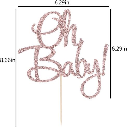 غلاف كعكة أوبيبي من أوتيبي - جليتر ذهبي وردي لحفلات استقبال المولود أو البنات in Kuwait