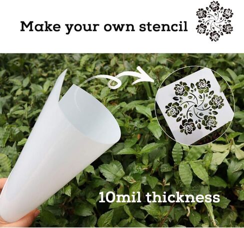 15 قطعة من ورق الاستنسل من المايلار فارغ من بايسدي، 10 مل 20 سم × 20 سم in Kuwait