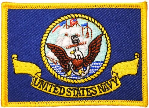 الولايات المتحدة البحرية USN العلم ساحة مطرزة التصحيح، مع الحديد على لاصق in Saudi Arabia