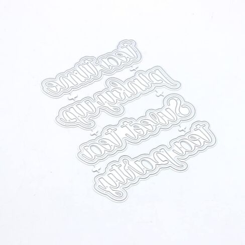 KSCRAFT Tea Time Shadow Words Metal Cutting Dies Stencils for DIY Scrapbooking Decorative Embossing DIY Paper Card in Saudi Arabia