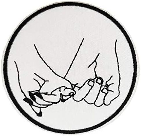 Valentines Day Gifts for Classroom, Pinky Swear Embroidered Iron on Patch in Saudi Arabia