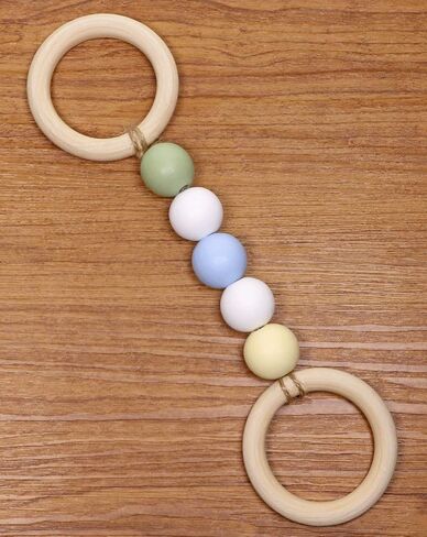 Penta Angel Wooden Rings 5Pcs 85mm Natural Unfinished Solid Wood Rings Smooth Wood Circles for DIY Craft Pendant Connectors Jewelry Making (85mm) in Saudi Arabia