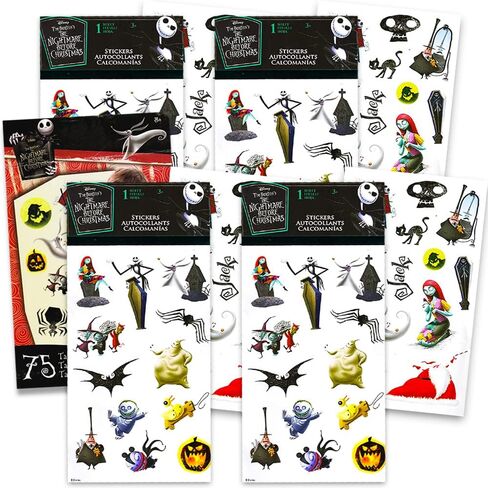 حزمة لوازم الحفلات ملصقات وشوم مؤقتة نايتمير بيفور كريسماس in Kuwait