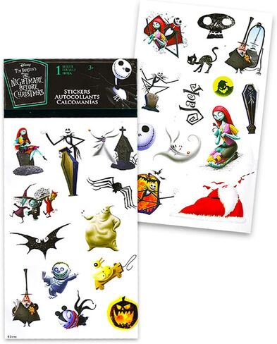 حزمة لوازم الحفلات ملصقات وشوم مؤقتة نايتمير بيفور كريسماس in Kuwait