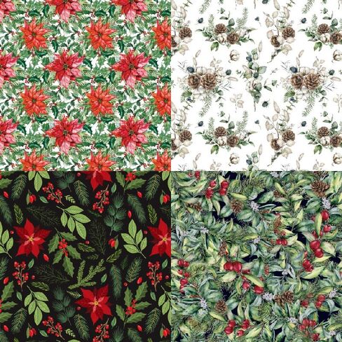 PUIKSXER 24 Sheets Christmas Theme Scrapbook Paper, Single -sided Pattern 6 Inches Vintage Journaling Decorative Craft Paper, DIY Photo Album Card Making Background in Kuwait