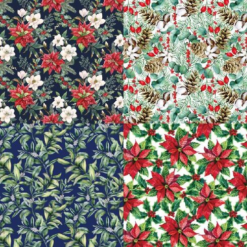 PUIKSXER 24 Sheets Christmas Theme Scrapbook Paper, Single -sided Pattern 6 Inches Vintage Journaling Decorative Craft Paper, DIY Photo Album Card Making Background in Kuwait