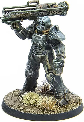 Modiphius Entertainment Ltd Fallout Wasteland Warfare: Brotherhood of Steel - Heavy Armor (T45) - 3 Miniatures, 32mm Unpainted Figures in Saudi Arabia