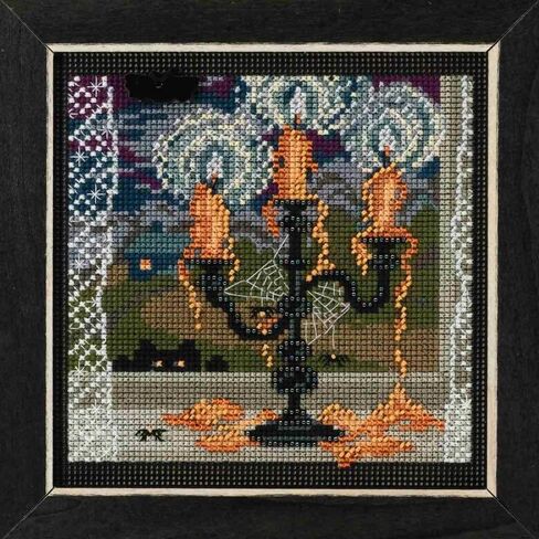 Mill Hill Midnight Glow Beaded Counted Cross Stitch Halloween Kit 2018 Buttons & Beads Autumn MH141826 in Saudi Arabia