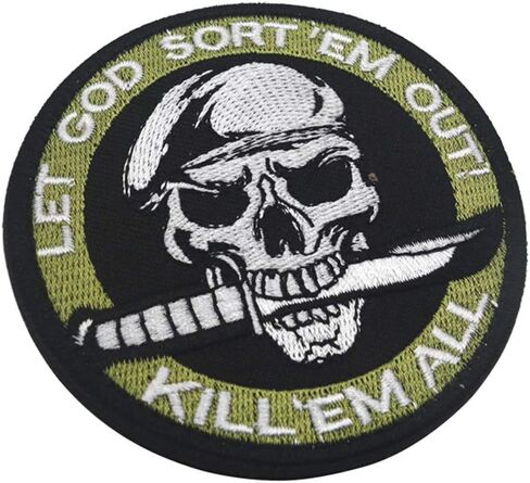 OYSTERBOY Kill'Em All let god sort'em Out! Tactical Patch 2pcs (Hook Backing) in Saudi Arabia